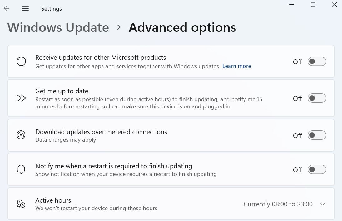 Schedule Windows Updates Manually