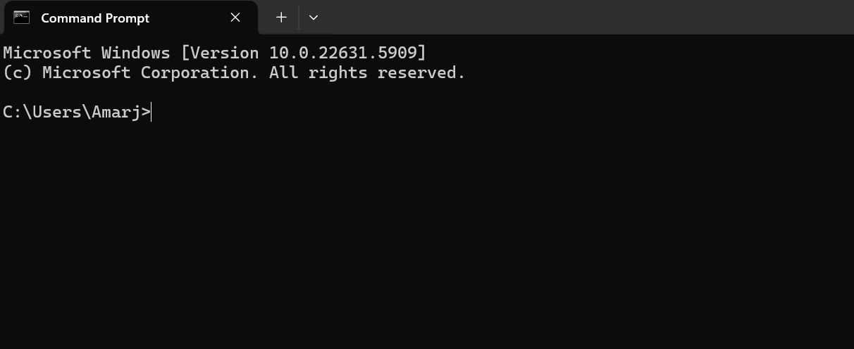 Windows 11 Command Prompt running SFC