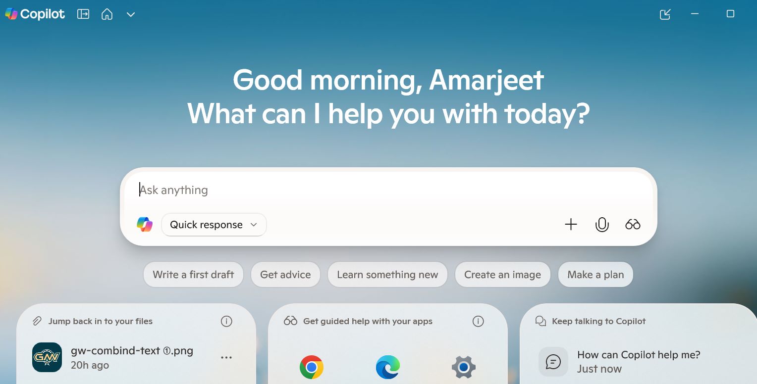Windows 11 Copilot sidebar