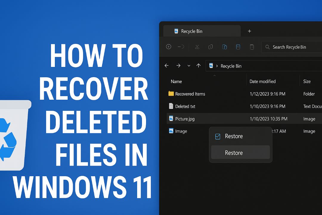 How to Recover Deleted Files in Windows 11